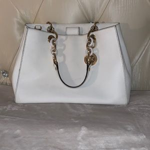 white michael kors purse